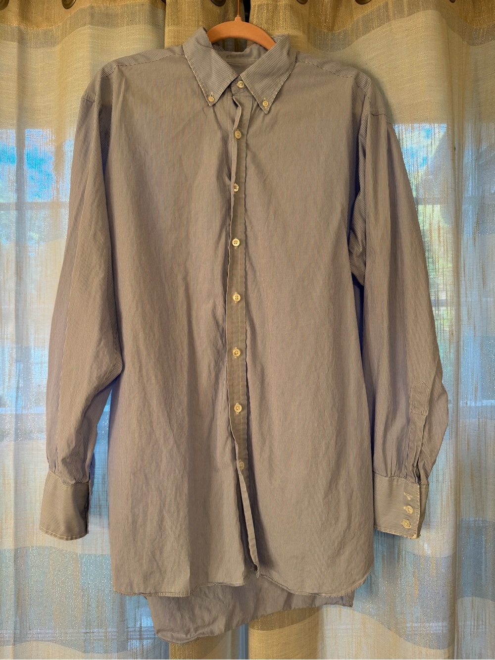 Turnbull & Asser Light Gray Button-Down Shirt
